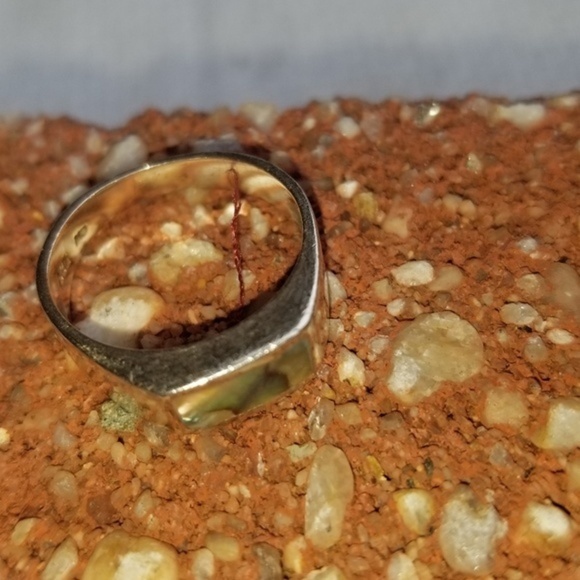 Vintage sterling MOP ring ‎ 6.5 - Picture 5 of 9